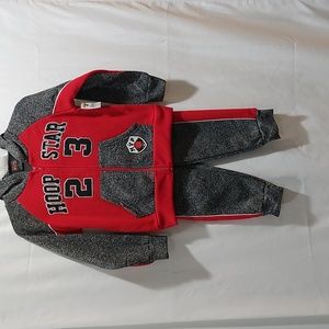 Mad Game Hooded Zipper Front Sweatsuit Boys Size 4